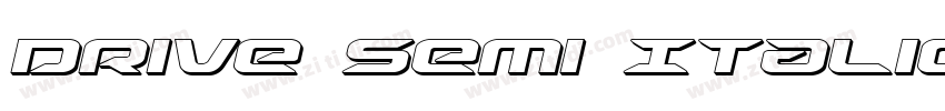 Drive Semi Italic字体转换
